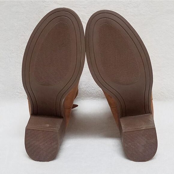 JOLIMALL Chesnut Brown Cut Out Heeled Booties 10 - Picture 9 of 13